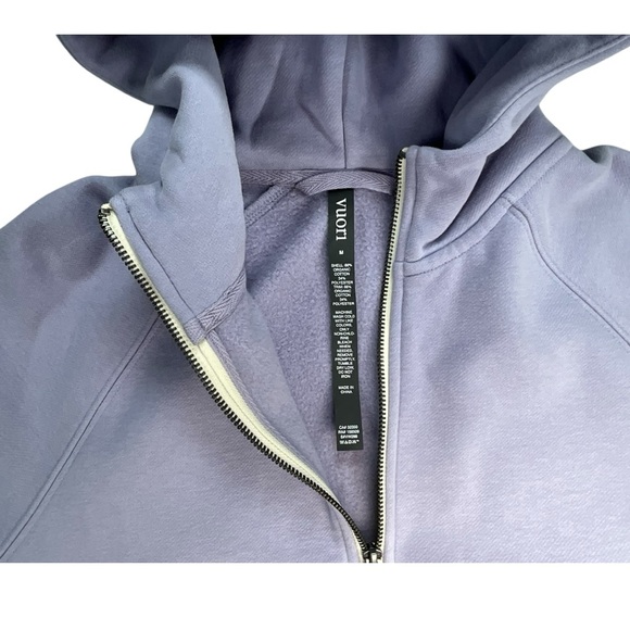 NWT Vuori Restore Half Zip Hoodie Women's Fleece Pullover Lavender Mist Medium‎ - Picture 8 of 14